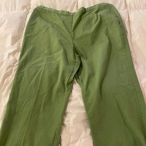 Alfred Dunner Pants Green Sz 22 Lightweight